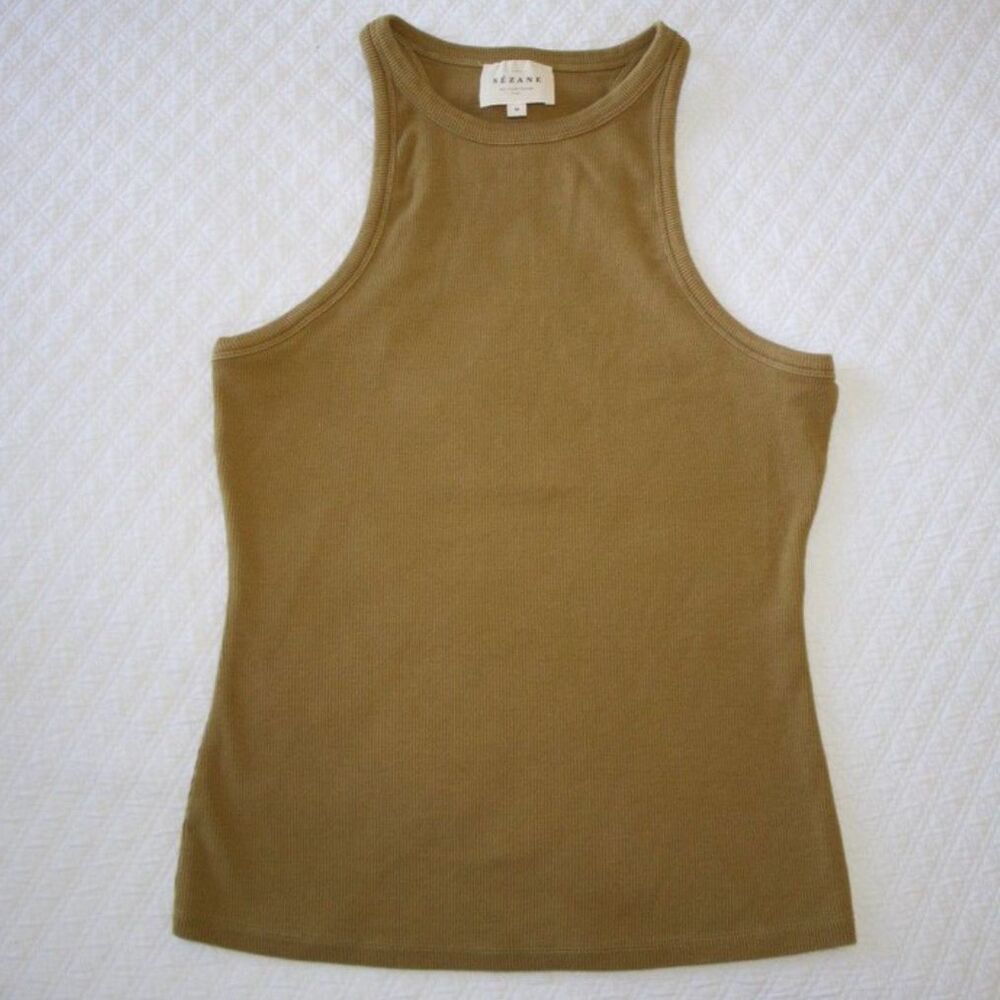 Sezane Marcello Ribbed Tank MEDIUM